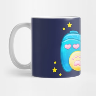 Kawaii Joystick from Space! Cute bottle game gamer cat pink and blue ❤ ☆ ジョイスティック ☆ ❤ Mug